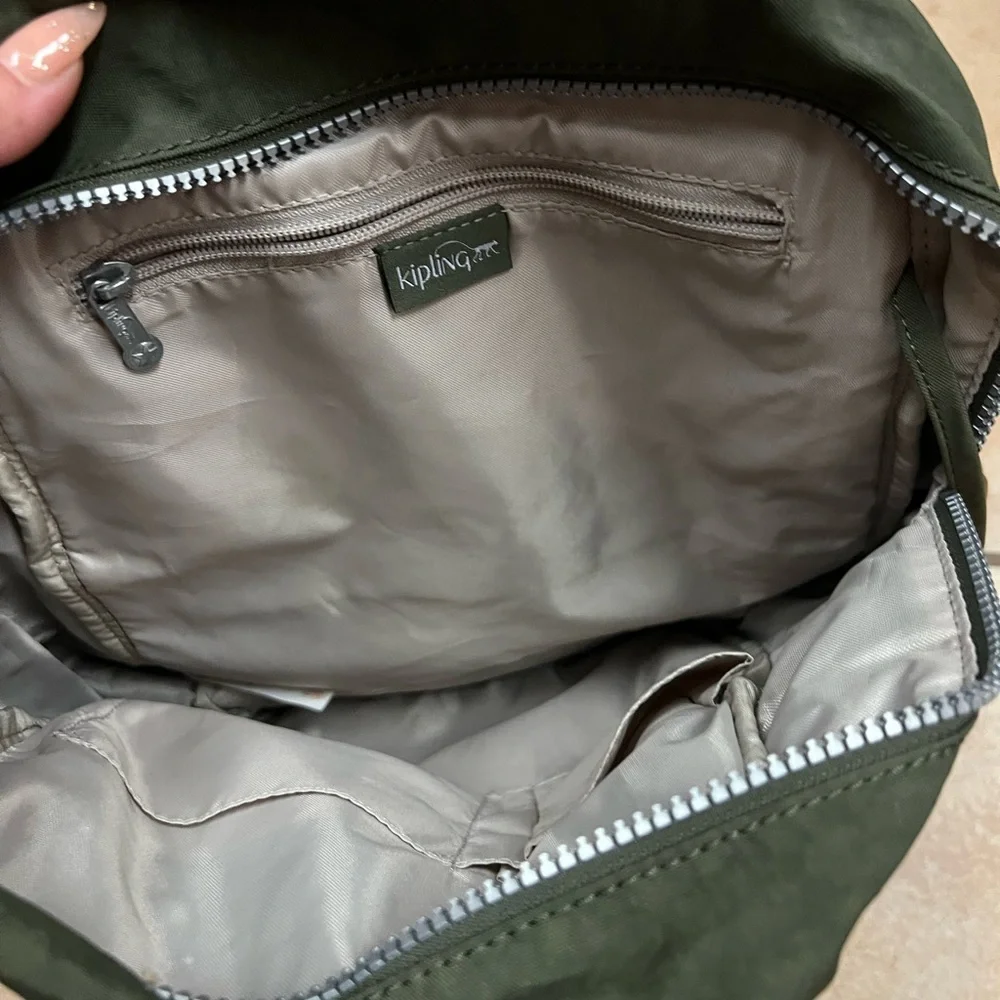 Kipling Green Backpack